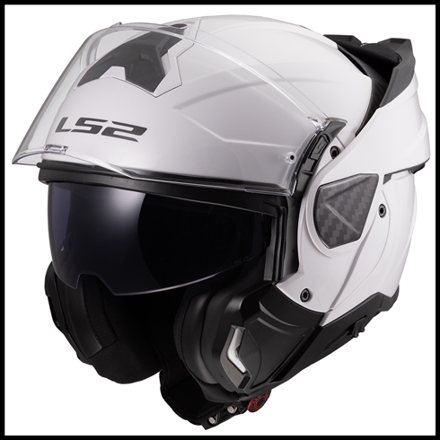 LS2 ADVANT II MODULAR HELMET - GLOSS WHITE