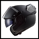 LS2 ADVANT MODULAR HELMET - MATTE NOIR (BLACK)