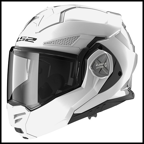 LS2 ADVANT X MODULAR HELMET - GLOSS WHITE