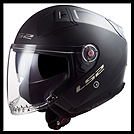 LS2 INFINITY II OPEN FACE HELMET - MATTE BLACK