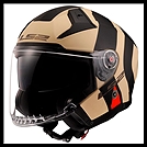 LS2 INFINITY II OPEN FACE HELMET - SPECIAL - MATTE SAND