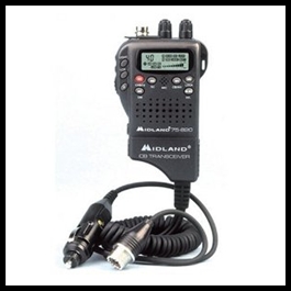 MIDLAND 75-822 PORTABLE/MOBILE 40 CHANNEL CB RADIO WITH NOAA WEATHER ALERT RADIO