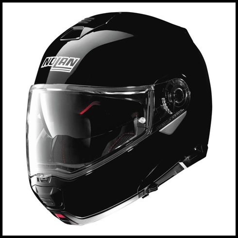 NOLAN N100-5 MODULAR FLIP-UP HELMET WITH VPS DROP DOWN INTERIOR SUNSCREEN - GLOSS BLACK