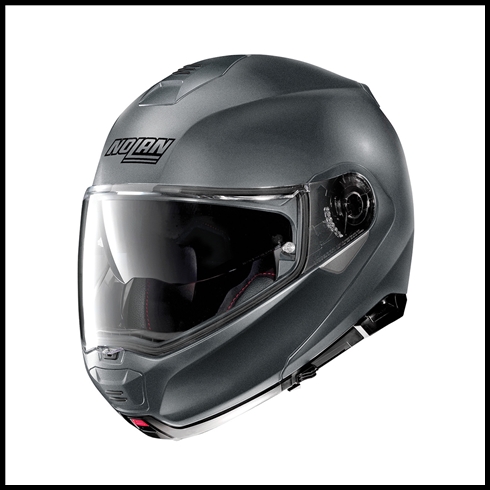 Sierra Electronics, NOLAN N100-5 MODULAR FLIP-UP HELMET WITH VPS DROP DOWN  INTERIOR SUNSCREEN - FLAT VULCAN GREY, NOLAN N100-5