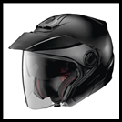 NOLAN N40-5 OPEN FACE HELMET W/ VISOR, FACE SHIELD, & VPS DROP DOWN SUNSCREEN - FLAT BLACK