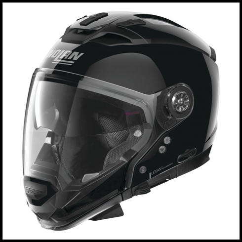 NOLAN N70-2GT 6 IN 1 CUSTOMIZABLE CROSSOVER HELMET - GLOSS BLACK