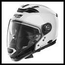 NOLAN N70-2GT 6 IN 1 CUSTOMIZABLE CROSSOVER HELMET - METAL WHITE