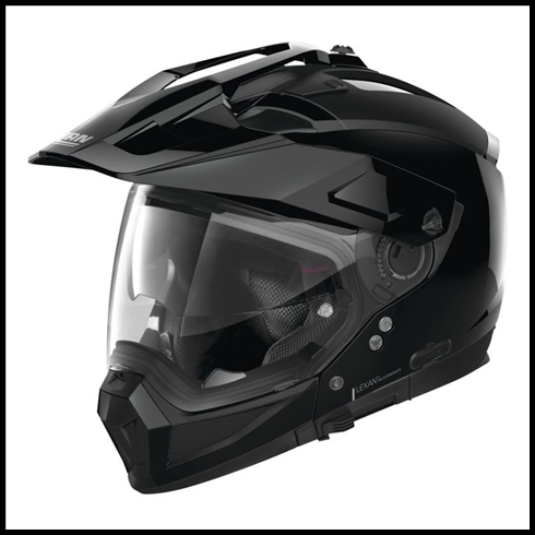 NOLAN N70-2X ADVENTURE-STYLE CUSTOMIZABLE CROSSOVER HELMET - GLOSS BLACK