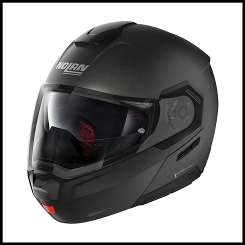 NOLAN N90-3 MODULAR FLIP-UP HELMET WITH VPS DROP DOWN INTERIOR SUNSCREEN - BLACK GRAPHITE