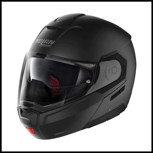 NOLAN N90-3 MODULAR FLIP-UP HELMET WITH VPS DROP DOWN INTERIOR SUNSCREEN - FLAT BLACK