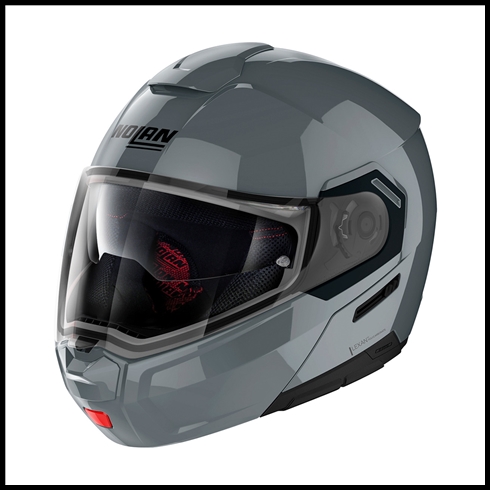 NOLAN N90-3 MODULAR FLIP-UP HELMET WITH VPS DROP DOWN INTERIOR SUNSCREEN - GLOSS SLATE GREY