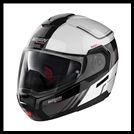 NOLAN N90-3 MODULAR FLIP-UP HELMET WITH VPS DROP DOWN INTERIOR SUNSCREEN - VOYAGER METAL WHITE