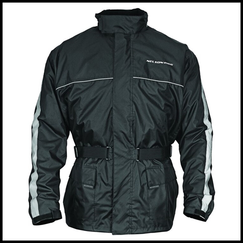 NELSON- RIGG SSJ SOLO STORM MOTORCYCLE RAIN JACKET - BLACK