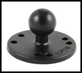 RAM-B-202U 2.5" Round Ball Adapter Base with AMPS Hole Pattern