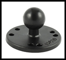 RAM-B-202U 2.5" Round Ball Adapter Base with AMPS Hole Pattern