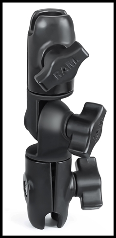 RAM RAP-B-200-2U Composite Double Socket Swivel & Ratchet Arm for 1" Balls - Overall Length: 6.25"