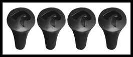 RAM RAP-UN-CAP-4U X-Grip Replacement Rubber Cap - 4-Pack