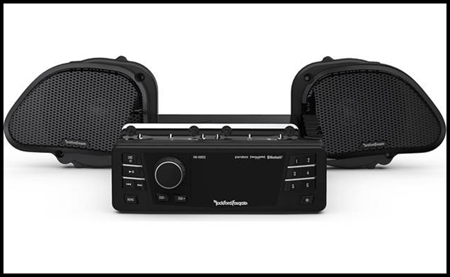 Rockford Fosgate - 1998-2013 Harley-Davidson Road Glide Source Unit & 2-Speaker Kit