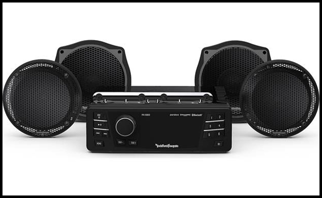 Rockford Fosgate - 1998-2013 Harley-Davidson Electra Glide Ultra Classic Source Unit & 4-Speaker Kit