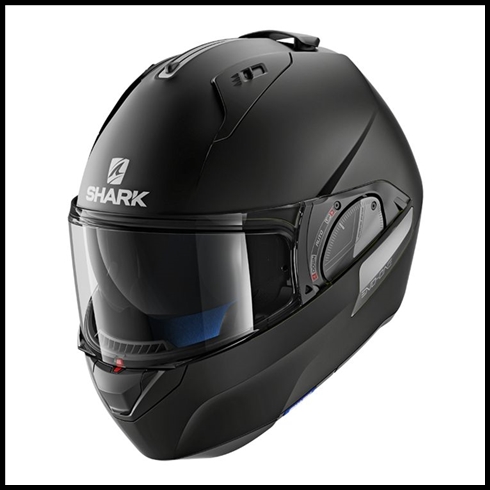 SHARK EVO-ONE 2 ADVANCED MODULAR HELMET - BLANK MATTE BLACK