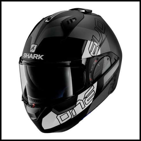 Electronics | SHARK EVO-ONE 2 ADVANCED MODULAR HELMET - SLASHER MATTE | GRAPHICS | SHARK-EVO-ONE-2-SLASHERMAT-BGW