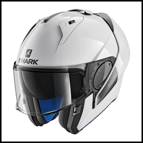 SHARK EVO-ONE 2 ADVANCED MODULAR HELMET - BLANK WHITE