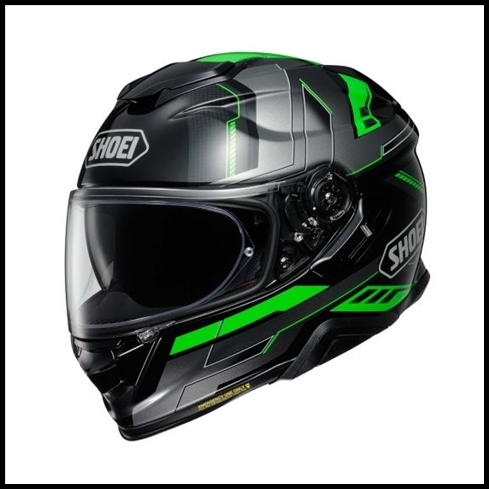 SHOEI GT-AIR II FULL-FACE HELMET WITH SUN SHIELD VISOR SYSTEM - APERTURE TC-4 GRAPHIC (GLOSS)