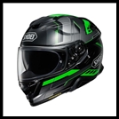 SHOEI GT-AIR II FULL-FACE HELMET WITH SUN SHIELD VISOR SYSTEM - APERTURE TC-4 GRAPHIC (GLOSS)