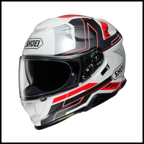 SHOEI GT-AIR II FULL-FACE HELMET WITH SUN SHIELD VISOR SYSTEM - APERTURE TC-6 GRAPHIC (GLOSS)