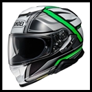 SHOEI GT-AIR II FULL-FACE HELMET WITH SUN SHIELD VISOR SYSTEM - HASTE TC-4 GRAPHIC