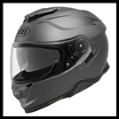 SHOEI GT-AIR II FULL-FACE HELMET WITH SUN SHIELD VISOR SYSTEM - MATTE DEEP GREY