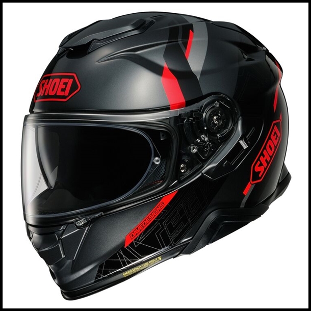 SHOEI GT-AIR II FULL-FACE HELMET WITH SUN SHIELD VISOR SYSTEM - MM93 COLLECTION ROAD TC-5 GRAPHIC (GLOSS)
