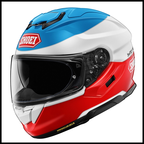 SHOEI GT-AIR 3 FULL-FACE HELMET WITH SUN SHIELD VISOR SYSTEM - LILT TC-10 GRAPHIC (GLOSS)