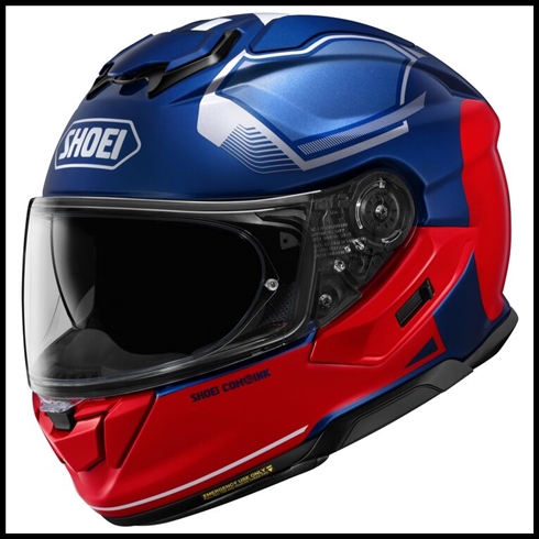 SHOEI GT-AIR 3 FULL-FACE HELMET WITH SUN SHIELD VISOR SYSTEM - MIKE TC-2 GRAPHIC (GLOSS)