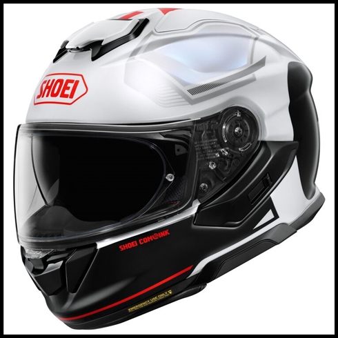 SHOEI GT-AIR 3 FULL-FACE HELMET WITH SUN SHIELD VISOR SYSTEM - MIKE TC-6 GRAPHIC (GLOSS)