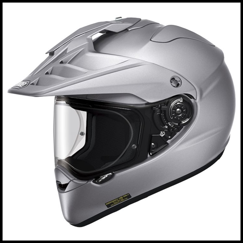 SHOEI HORNET X2 ADVEVTURE FULL-FACE HELMET - LIGHT SILVER