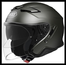 SHOEI J-CRUISE II OPEN-FACE HELMET WITH FACE-SHIELD & SUN SHIELD VISOR SYSTEM - ANTHRACITE