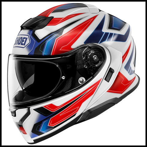 SHOEI NEOTEC 3 MODULAR FLIP-FRONT HELMET WITH SUN SHIELD VISOR SYSTEM - ANTHEM TC-10 GRAPHIC (GLOSS)