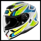 SHOEI NEOTEC 3 MODULAR FLIP-FRONT HELMET WITH SUN SHIELD VISOR SYSTEM - ANTHEM TC-3 GRAPHIC (GLOSS)