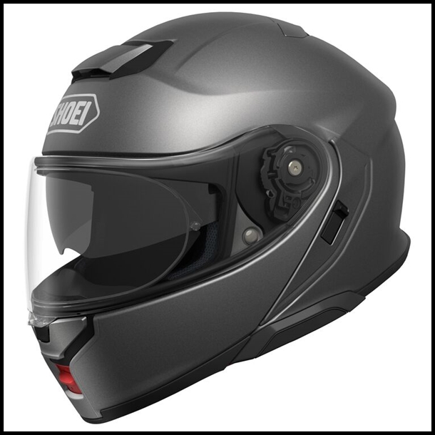 SHOEI NEOTEC 3 MODULAR FLIP-FRONT HELMET WITH SUN SHIELD VISOR SYSTEM - ANTHRACITE METILLIC