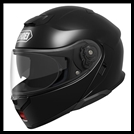 SHOEI NEOTEC 3 MODULAR FLIP-FRONT HELMET WITH SUN SHIELD VISOR SYSTEM - BLACK