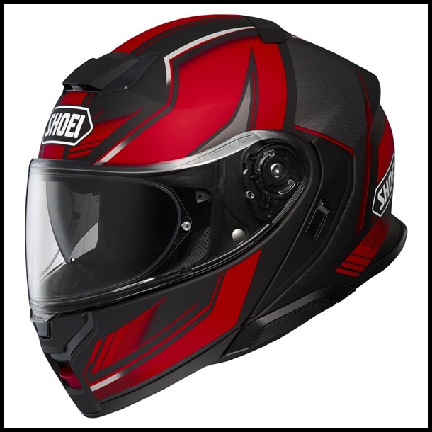 SHOEI NEOTEC 3 MODULAR FLIP-FRONT HELMET WITH SUN SHIELD VISOR SYSTEM - GRASP TC-1 GRAPHIC (MATTE)