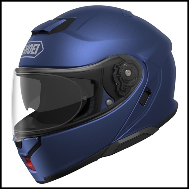 SHOEI NEOTEC 3 MODULAR FLIP-FRONT HELMET WITH SUN SHIELD VISOR SYSTEM - MATTE BLUE METALLIC