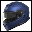 SHOEI NEOTEC 3 MODULAR FLIP-FRONT HELMET WITH SUN SHIELD VISOR SYSTEM - MATTE BLUE METALLIC