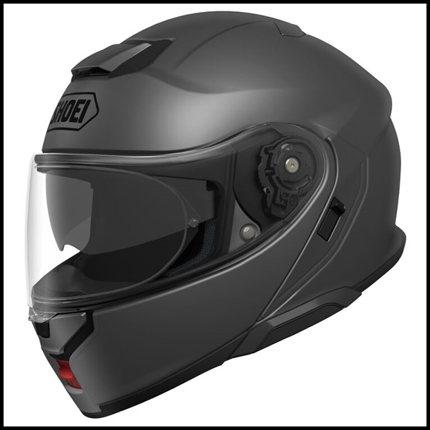 SHOEI NEOTEC 3 MODULAR FLIP-FRONT HELMET WITH SUN SHIELD VISOR SYSTEM - MATTE DEEP GREY