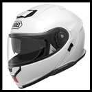 SHOEI NEOTEC 3 MODULAR FLIP-FRONT HELMET WITH SUN SHIELD VISOR SYSTEM - WHITE