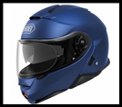 SHOEI NEOTEC II MODULAR FLIP-FRONT HELMET WITH SUN SHIELD VISOR SYSTEM - MATTE BLUE METALLIC