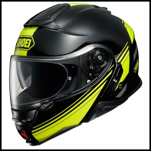 SHOEI NEOTEC II MODULAR FLIP-FRONT HELMET WITH SUN SHIELD VISOR SYSTEM - SEPARATOR TC-3 GRAPHIC