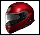 SHOEI NEOTEC II MODULAR FLIP-FRONT HELMET WITH SUN SHIELD VISOR SYSTEM - WINE RED