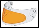 PINLOCK DKS 021 ANTI-FOG LENS INSERT FOR SHOEI CX-1 AND CX-1V SHIELD - HIGH DEFINITION ORANGE